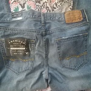 American Eagle slim straight jeans